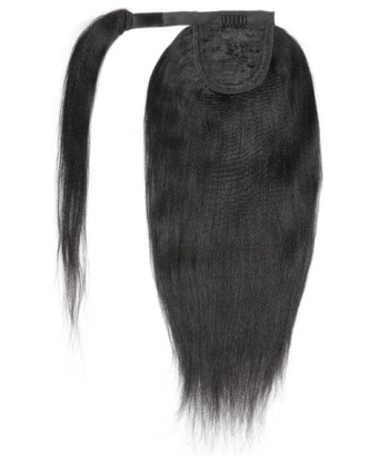 Horse Ponytail Ponytail Magic Ribbon Remy Hair Yaki recto brillant des détails fins