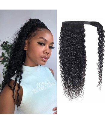 Horseshoe Ponytail Black Magic Ribbon Remy Hair Afro Curly Les magasins à Paris