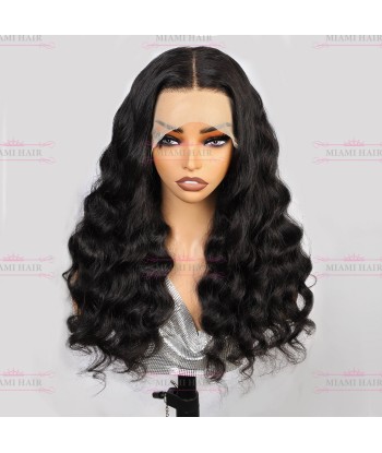 WIG 13x4 Wave de onda suelta Wigh - con casi doble efecto dibujado y volumen máximo en Remy Fin de série