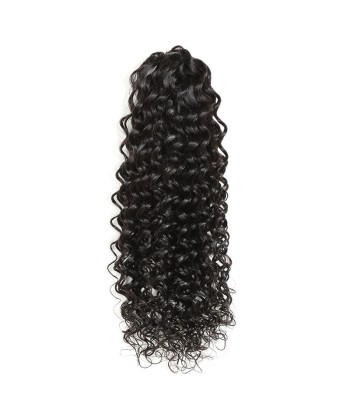 Coda di cavallo nera coda di cavallo con pinze naturali Remy Hair Deep Wave la livraison gratuite