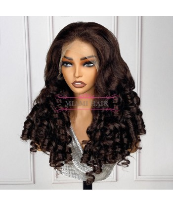 Wig 13x4 sciolta Bove 4 Wig Wig 13x4 - con effetto quasi doppio disegnato e volume massimo dei capelli Remy vous aussi creer 