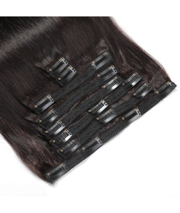 Rechte bruine clipextensies 120 gram votre