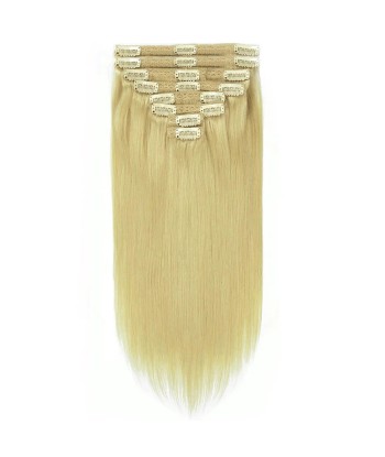 Rechte blonde clips extensions kit platina gr. store