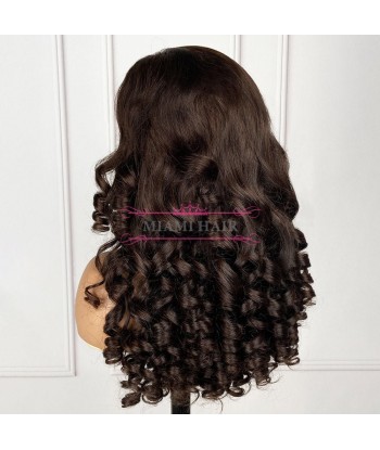 WIG 13x4 Loose Bove 4 pruik pruik 13x4 - met bijna dubbel getrokken effect en maximaal Remy Hair Volume livraison et retour toujours gratuits