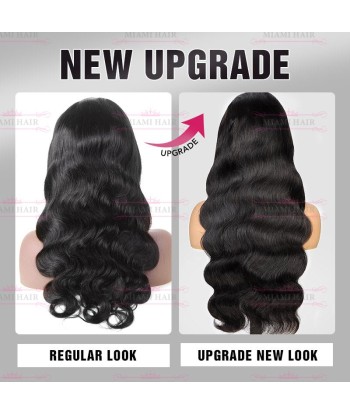 Koerpruiken 13x4 lichaamsgolf met bijna dubbel getrokken effect en maximaal Remy Hair Volume solde