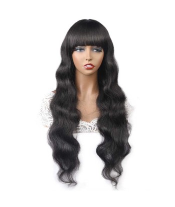 Natural wig with body wave dark brown des créatures d'habitude