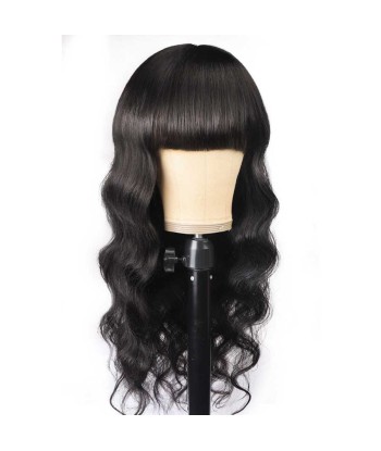 Natural wig with body wave dark brown des créatures d'habitude