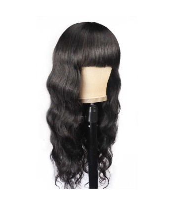 Natural wig with body wave dark brown des créatures d'habitude