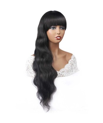 Natural wig with body wave dark brown des créatures d'habitude