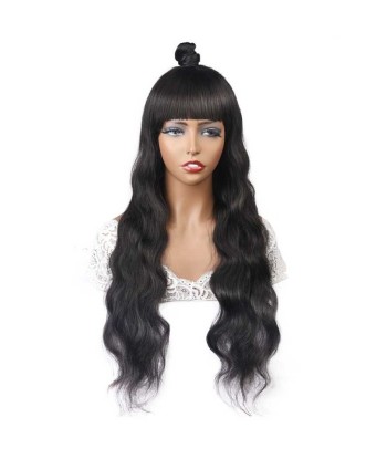 Natural wig with body wave dark brown des créatures d'habitude