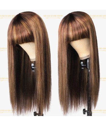 Natural wig with steep bangs P4/27 sur le site 