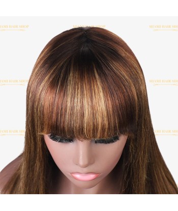 Natural wig with steep bangs P4/27 sur le site 