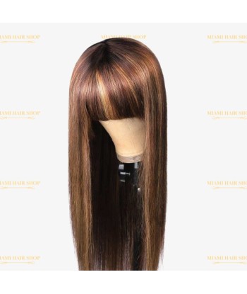 Natural wig with steep bangs P4/27 sur le site 