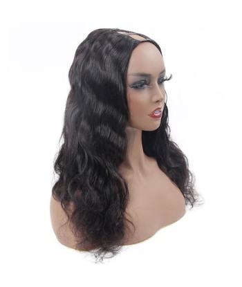 U-Part Body Wave Dark Brun wig français