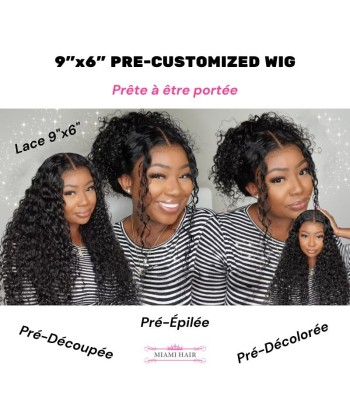 Miami Hairflex 9x6 Water Wave 250% HD wig acheter en ligne