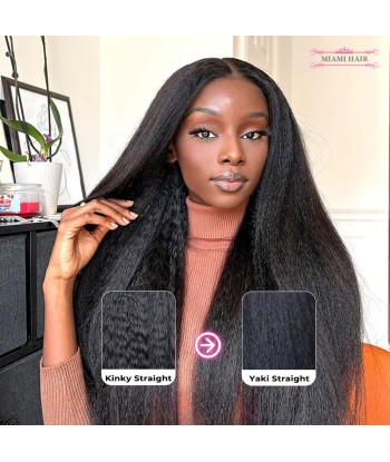 Miami Hairflex 9x6 Yaki Straight 250% HD wig pour bénéficier 