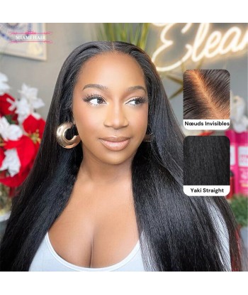 Miami Hairflex 9x6 Yaki Straight 250% HD wig pour bénéficier 