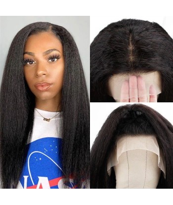 Wig wig Wig 5x5 Hair Yaki Straight - 150% density - Natural texture Comparez et commandez 