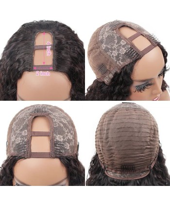 Deep Wave Dark Brun U-Part wig à prix réduit toute l'année