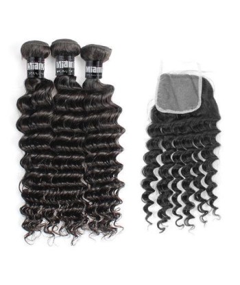 3 Paquets de Tissage  + Closure Deep Wave Comparez plus de prix