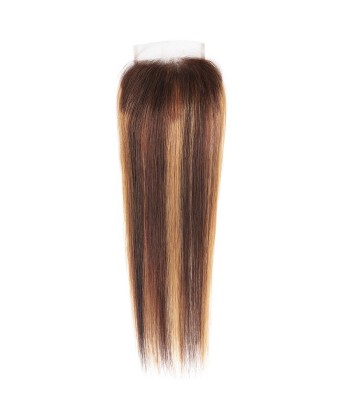 Closure Straight | Chatain Méché Blond | P4/27 4x4 ou a consommer sur place