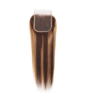 Closure Straight | Chatain Méché Blond | P4/27 4x4 ou a consommer sur place