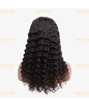 Perruque V-Part Deep Wave Brun Foncé offre 