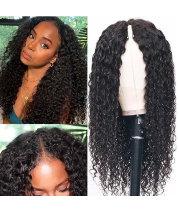 Perruque V-Part Deep Wave Brun Foncé offre 