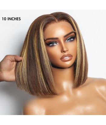 « PRÊT-À-PORTER » Bobo Wig Front Lace 4x4" Raide P4/27 Prédécoupé à prix réduit toute l'année