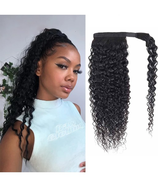 Queue de cheval Ponytail  Noir Ruban Magique Remy Hair  Afro Curly du meilleur 