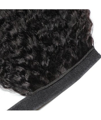 Queue de cheval Ponytail  Noir Ruban Magique Remy Hair Kinky Straight suggérées chez