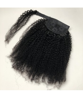 Queue de cheval Ponytail  Noir Ruban Magique Remy Hair  Afro Curly du meilleur 