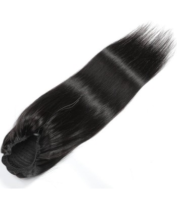 Queue de cheval Ponytail  Noir A Cordon Remy Hair Straight Venez découvrir notre 