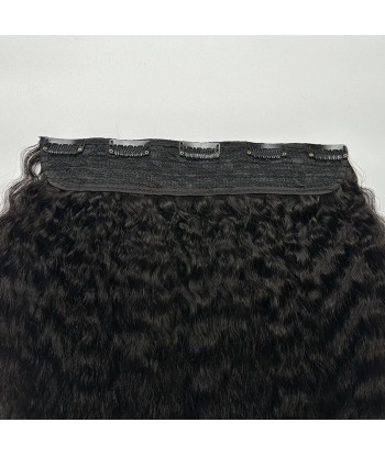 Extension à Clips Kinky Straight Noir Mono Bande Maxi Volume Par le système avancé 