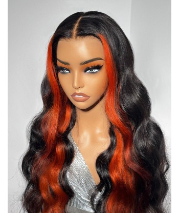 13x4 Lace Body Wave 1B/GINGER 200% pré-découpé, pré-éclairci, sans colle Vous souhaitez 