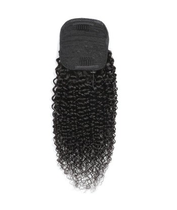 Schwarzer Pferdeschwanz -Pferdeschwanz mit Remy Hair Kinky Curly Kabel Faites des économies