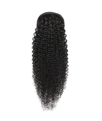 Schwarzer Pferdeschwanz -Pferdeschwanz mit Remy Hair Kinky Curly Kabel Faites des économies