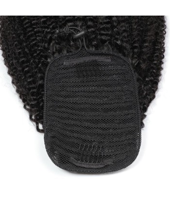 Schwarzer Pferdeschwanz Pferdeschwanz zum Remy Hair Afro Curly Kabel en linge