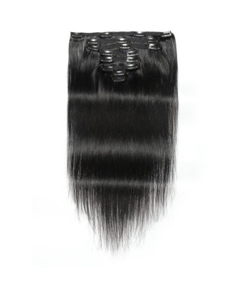 Extensiones de clip rectos negros 120 gr en linge