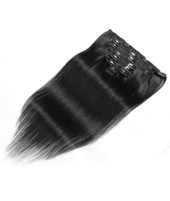 Extensiones de clip rectos negros 120 gr en linge