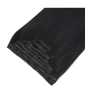 Extensiones de clip rectos negros 120 gr en linge