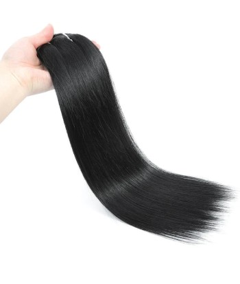 Extensiones de clip rectos negros 120 gr en linge