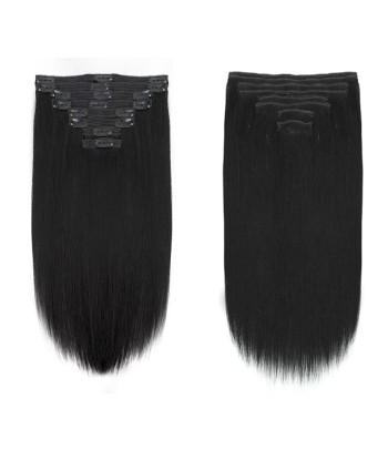 Extensiones de clip rectos negros 120 gr en linge