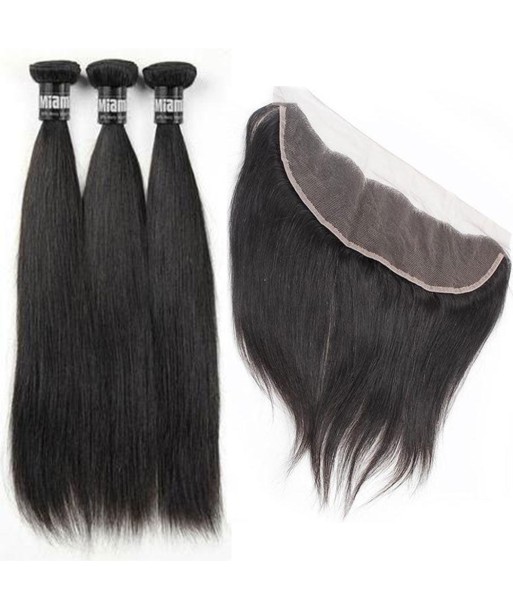 3 Paquets de Tissage + Lace Frontal Straight 13x4 Venez découvrir notre 