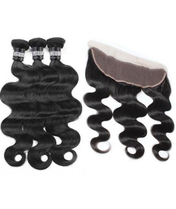 3 Paquets de Tissage + Lace Frontal Body Wave 13x4 la livraison gratuite