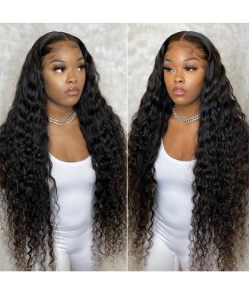 Front lace 4x4" Deep Wave Brun Foncé basket pas cher