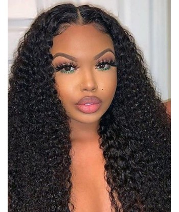 Front lace 4x4" Kinky Curly Brun Foncé l'achat 