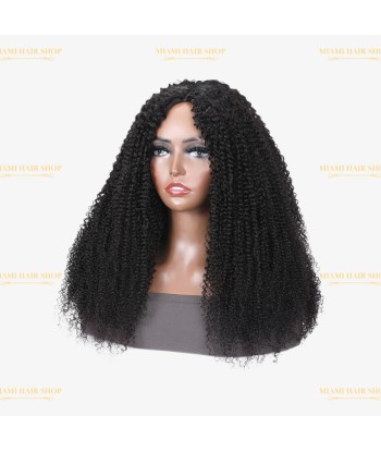 Perruque V-Part Kinky Curly Brun Foncé store