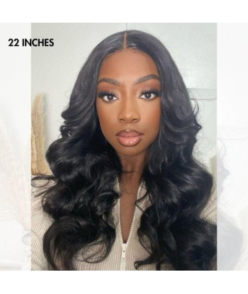 Prédécoupé Front lace 13x4" Body Wave Brun Foncé « prêt-à-porter » Vous souhaitez 