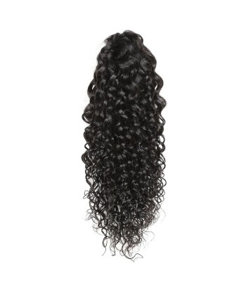 Queue de cheval Ponytail  Noir à Pince Naturel Remy Hair Water Wave soldes